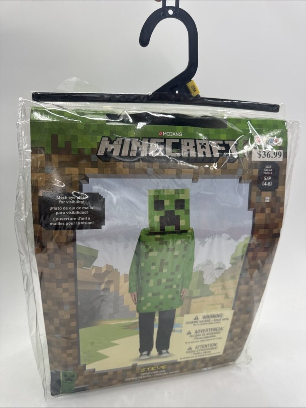 Disguise Minecraft Creeper STEVE Deluxe Childs Costume Small 4-6 Halloween NEW